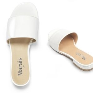 Marais For Love & Lemons Patent Slides Sandals